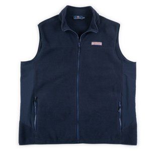 VINEYARD VINES Nautical navy Harbor Fleece Vest size 2XLT